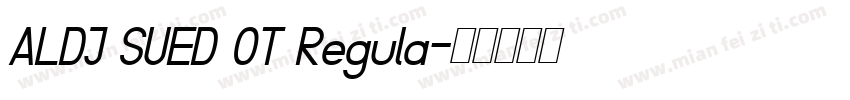 ALDI SUED OT Regula字体转换
